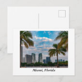 Miami Florida Briefkaart (Voorkant / Achterkant)