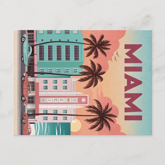 Miami, Florida Briefkaart (Voorkant)