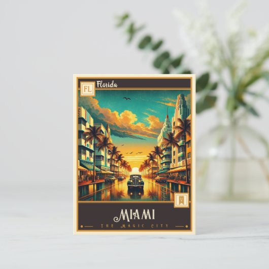 Miami, Florida |  Briefkaart (Staand voorkant)