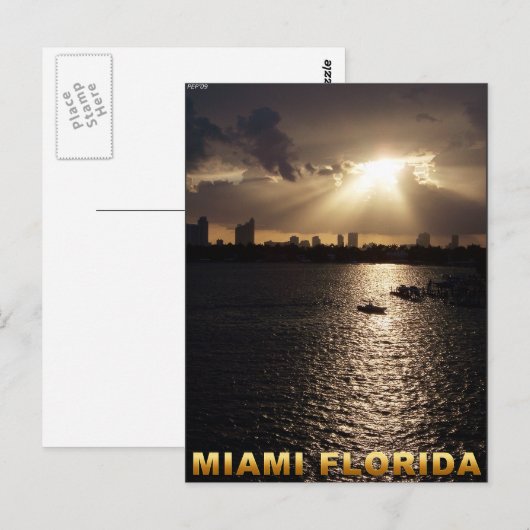 Miami, Florida Briefkaart (Voorkant / Achterkant)