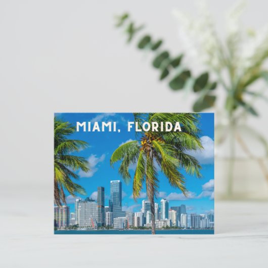 Miami Florida Briefkaart (Staand voorkant)