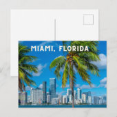 Miami Florida Briefkaart (Voorkant / Achterkant)