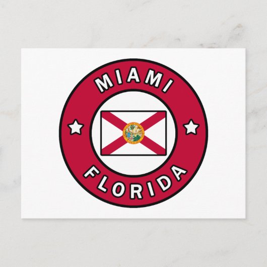 Miami Florida Briefkaart (Voorkant)