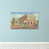 Miami, Florida - Buiten Uitzicht van Hotel Astor Canvas Afdruk (Insitu (Houten vloer))