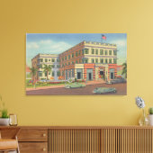 Miami, Florida - Buiten Uitzicht van Hotel Astor Canvas Afdruk (Insitu (Woonkamer))