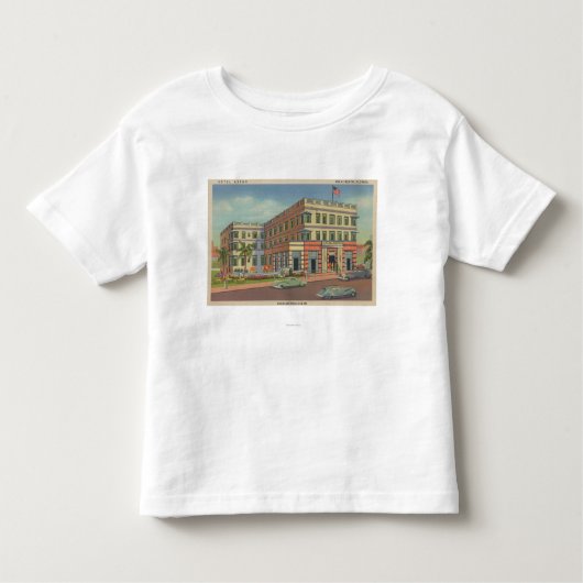 Miami, Florida - Buiten Uitzicht van Hotel Astor Kinder Shirts (Voorkant)