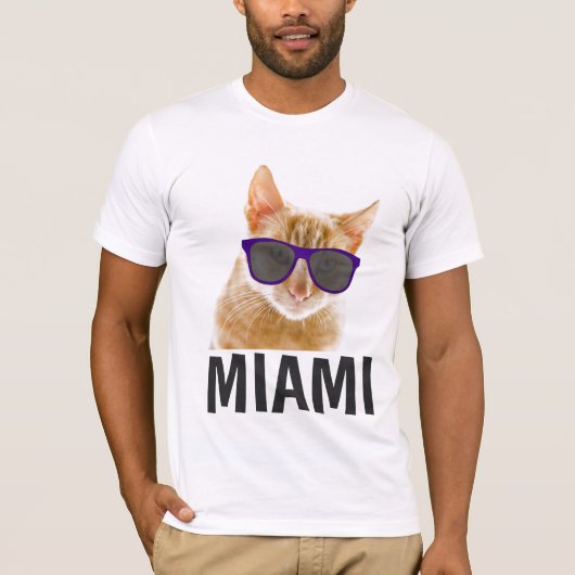 MIAMI FLORIDA Cat T-shirts (Voorkant)