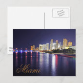Miami, Florida, City of Progress Briefkaart (Voorkant / Achterkant)