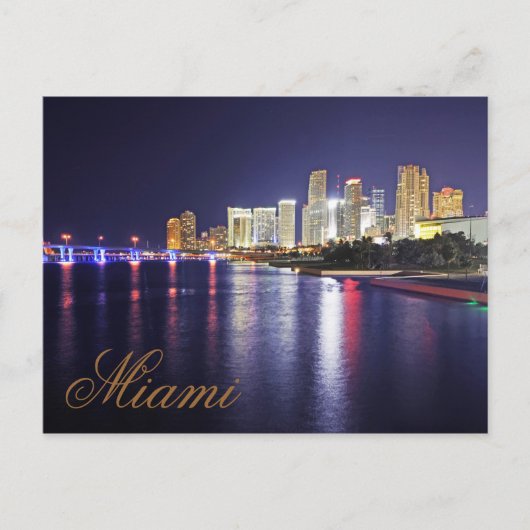 Miami, Florida, City of Progress Briefkaart (Voorkant)