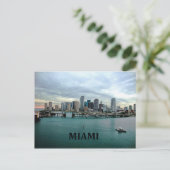 Miami Florida | City Skyline Briefkaart (Staand voorkant)