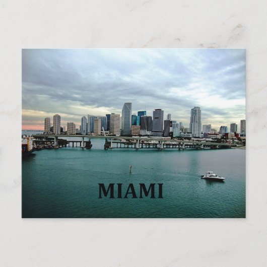 Miami Florida | City Skyline Briefkaart (Voorkant)