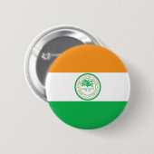 Miami Florida City, vlag van de Verenigde Staten Ronde Button 5,7 Cm (Voorkant /achterkant)