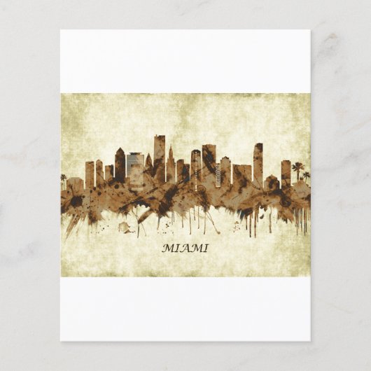 Miami Florida Cityscape Flyer (Voorkant)