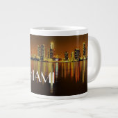 Miami Florida Cityscape Grote Koffiekop (Voorkant rechts)