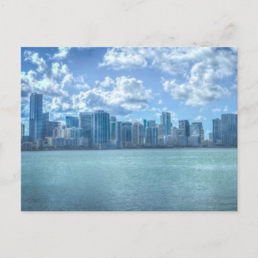 MIAMI FLORIDA CITYSCAPE SKYLINE BRIEFKAARTEN (Voorkant)