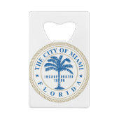 Miami Florida Creditkaart Flessenopener (Achterkant)