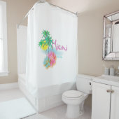 Miami, Florida Curtain Graphic Cool Douchegordijn (In situ)