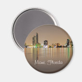 Miami, Florida, de Magic City 's nachts Magneet (Voorkant / Achterkant)