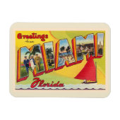 Miami Florida FL groot Briefkaart Magneet (Horizontaal)