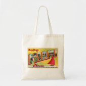 Miami Florida FL groot Briefkaart Tote Bag (Voorkant)