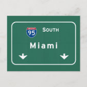 Miami Florida fl Interstate Highway Freeway : Briefkaart (Voorkant)