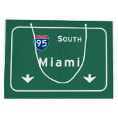 Miami Florida fl Interstate Highway Freeway : Groot Cadeauzakje (Achterkant)