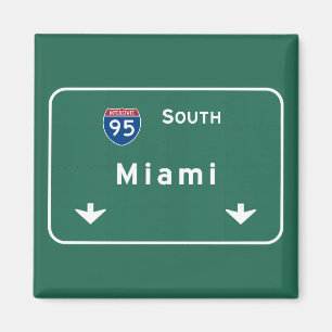 Miami Florida FL Interstate Highway Freeway: Magneet