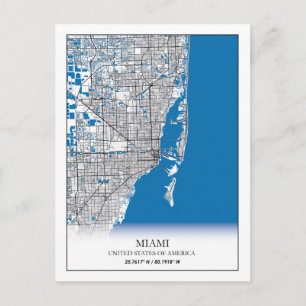 Miami Florida FL Verenigde Staten Briefkaart
