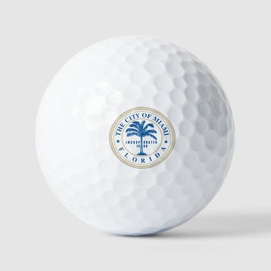 Miami Florida Golfballen (Voorkant)