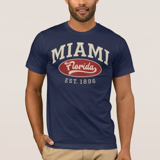 Miami Florida Heritage Graphic T-shirt (Voorkant)