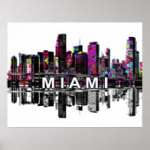 Miami, Florida in graffiti Poster (Voorkant)