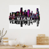 Miami, Florida in graffiti Poster (Keuken)