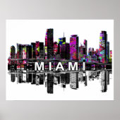 Miami, Florida in graffiti Poster (Voorkant)
