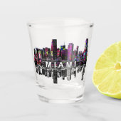 Miami, Florida in graffiti Shot Glass Shot Glas (Voorkant)