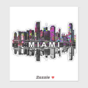 Miami, Florida in graffiti Sticker