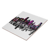 Miami, Florida in graffiti Tegeltje (Zijkant)