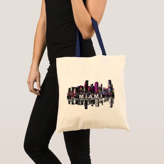 Miami, Florida in graffiti Tote Bag (Voorkant (product))