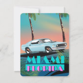 Miami Florida jaren 80 reisposter (Achterkant)