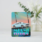 Miami Florida jaren 80 reisposter (Staand voorkant)