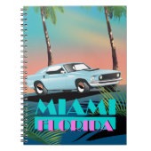 Miami Florida jaren 80 reisposter Notitieboek (Voorkant)