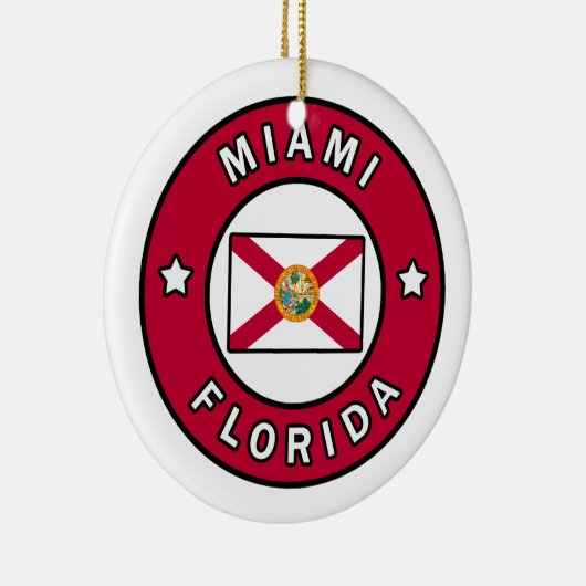 Miami Florida Keramisch Ornament (Rechts)