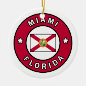 Miami Florida Keramisch Ornament (Voorkant)