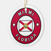 Miami Florida Keramisch Ornament (Links)