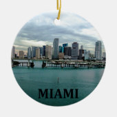 Miami Florida Kerstversiering Keramisch Ornament (Voorkant)
