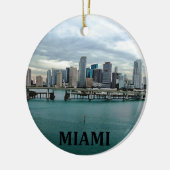 Miami Florida Kerstversiering Keramisch Ornament (Links)