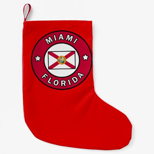 Miami Florida Kleine Kerstsok (Voorkant)