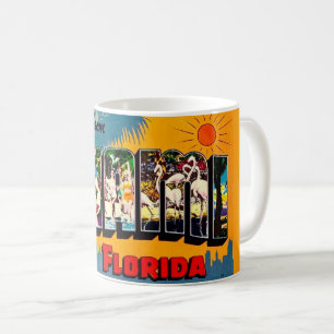 Miami Florida Kleurrijke Ansichtkaart Mok