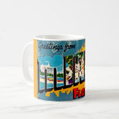Miami Florida Kleurrijke Ansichtkaart Mok (Voorkant links)