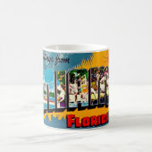 Miami Florida Kleurrijke Ansichtkaart Mok (Center)