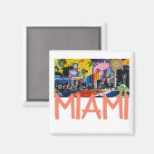 Miami Florida Magnet (Voorkant / Achterkant)